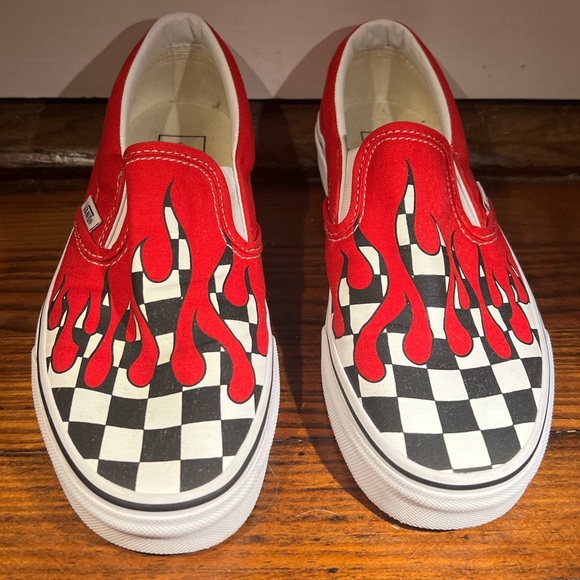 Vans Fire Checkered Slip-On - Picture 1 of 8